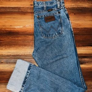 Cowboy cut Wranglers